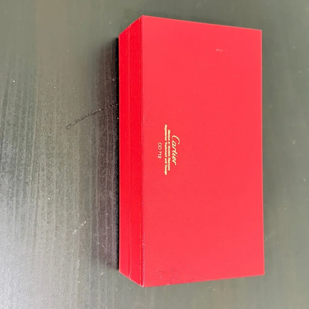 Cartier Red Glasses Sunglasses Presentation Box CO712 BOX ONLY EMPTY